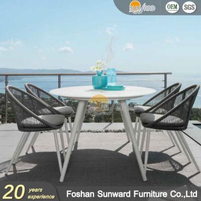 Modern Hot Sale Home Resort Hotel Wicker Rattan Rope Indoor and Outdoor Restaurant Dining Chair Furniture