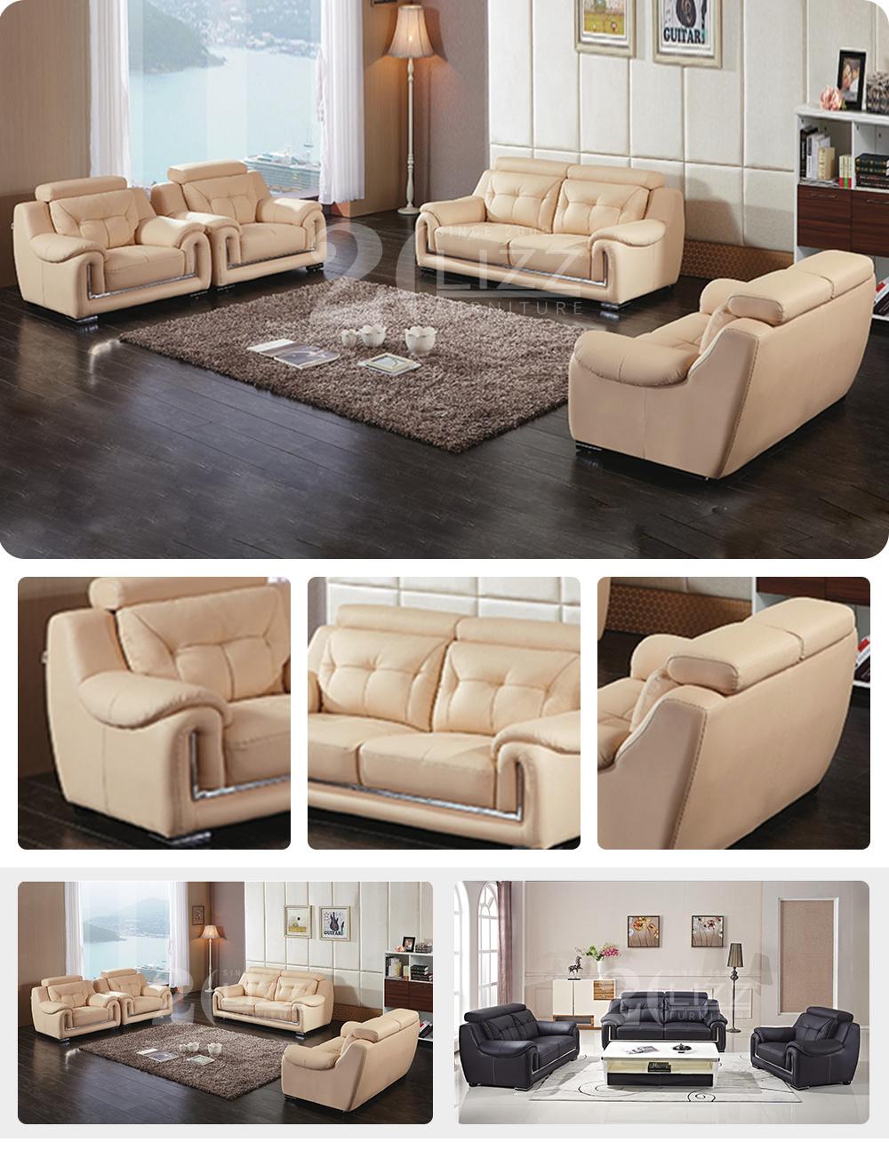 1+2+3 China Lizz Furniture Modern Home Leisure Leather Furniture