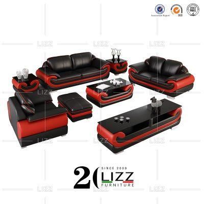 New Arrival Modern Style Hotel Home Furniture Living Room Luxury Genuine Leather Sofa Set