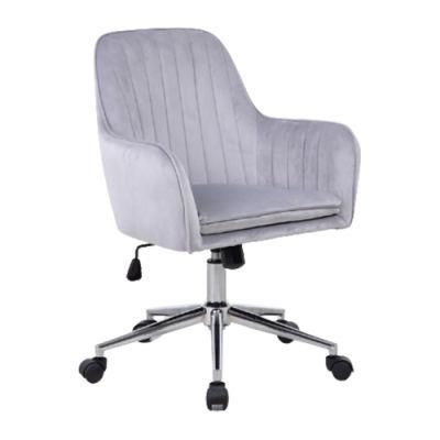 Fabric Leisure Office Chair 360 Degree Rotation with Seat Cushion