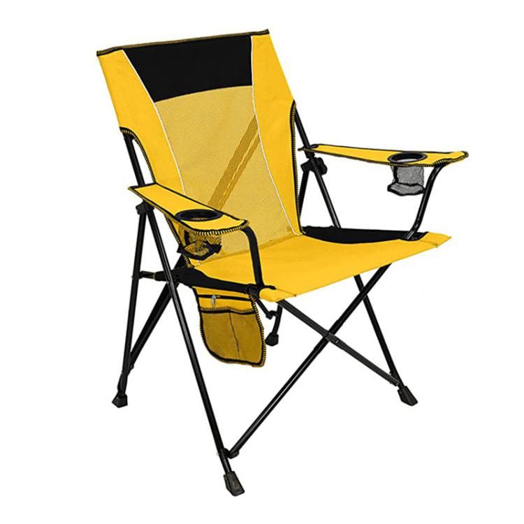 Dual Lock Portable Camping and Sports Beach Travel Picnic Metal Folding Chair