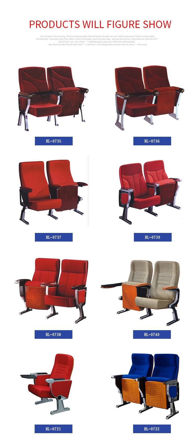 Red Fabric Indoor Home Theater Chairs Home Theater Furniture Auditorium Chairs