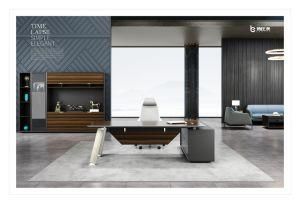 Modern Furniture Design Commercial Melamine Office Desk with Fingerprint
