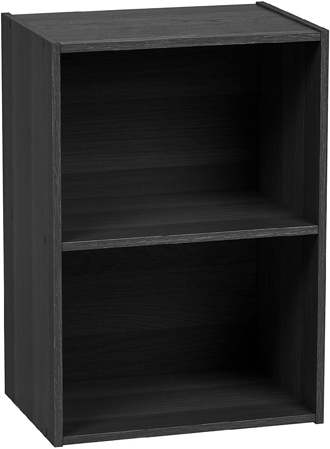 Modern Wooden 2-Tiers Bookshelf for Home Office