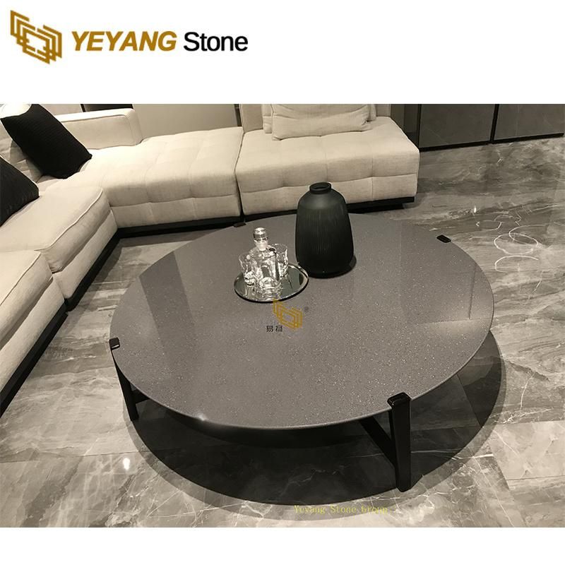 Granite/Marble Countertop/Table/Round Dining/Table White/Black/Grey Hotel/Project Customed Marble Design