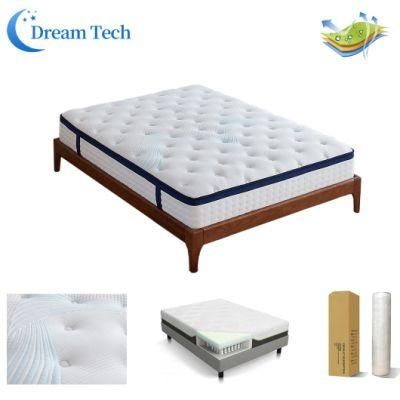 Chinese Roll up Custom Size Medium Firm Sleep Well Memory Foam Modern Pocket Spring Bed Mattress for Sale
