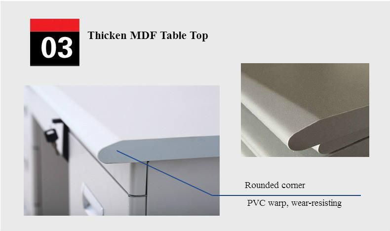 Multi-Drawer Metal Table Employee Table Office Table