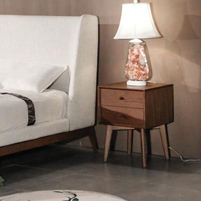Luxury Ash Wood Bedroom Night Stand Beside Table with Drawers