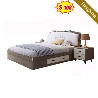 Wholesale Modern Hotel Bedroom Furniture Home Sofa King Size Wall Fabric King Size Bed