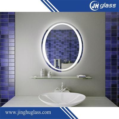 Waterproof Wall Mounted Round Hotel Home Bathroom Illuminated Makeup LED Lighted Mirror