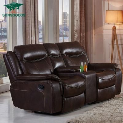 Electric Living Room Sofa Top Grain Leather Sofa Modern Sofa Leisure Sofa Recliner Living Room Furniture