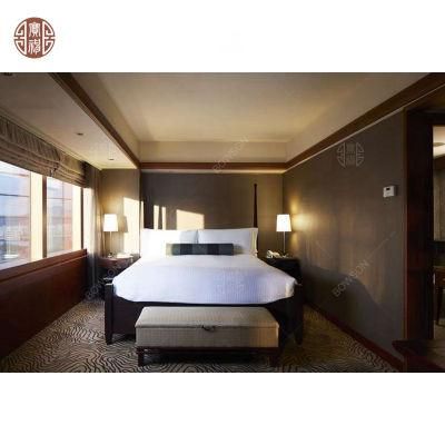 Customized Plywood with Melamine or Laminated Hotel Bedroom Furniture