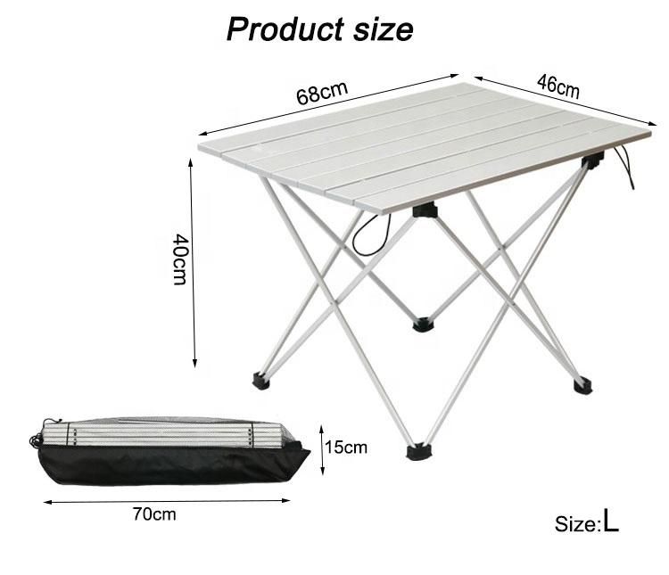Lightweight Aluminum BBQ Beach Camping Foldable Table