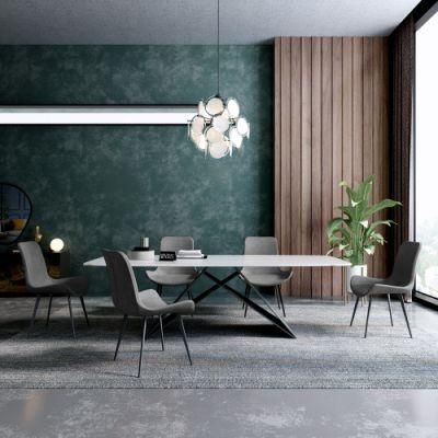 Modern Design Luxury Comfortable Dining Room Home Furniture Set Marble Restaurant Table