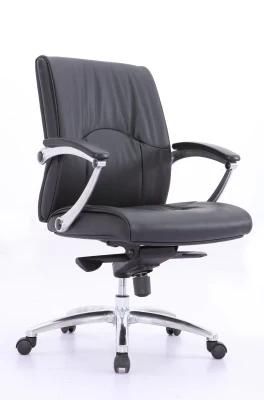 Zode MID Back Leather Tilting Office Chair Classic PU Leather Computer Manager Swivel Meeting Office Visitor Chair