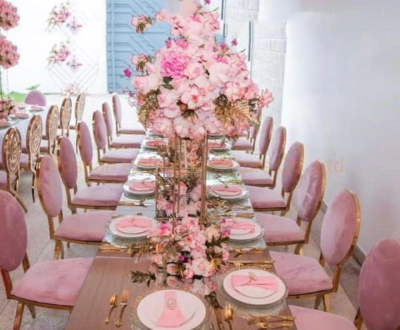 Dining Room Table Chairs Set Oval Back Gold X Stainless Steel Frame Luxury Wedding Chair Cross Legged Stainless Steel Chairs