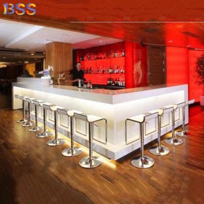 White Modern Contemporary Design SPA Bar Counter