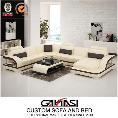 European Upholstery Modern Living Room Leather Sofa