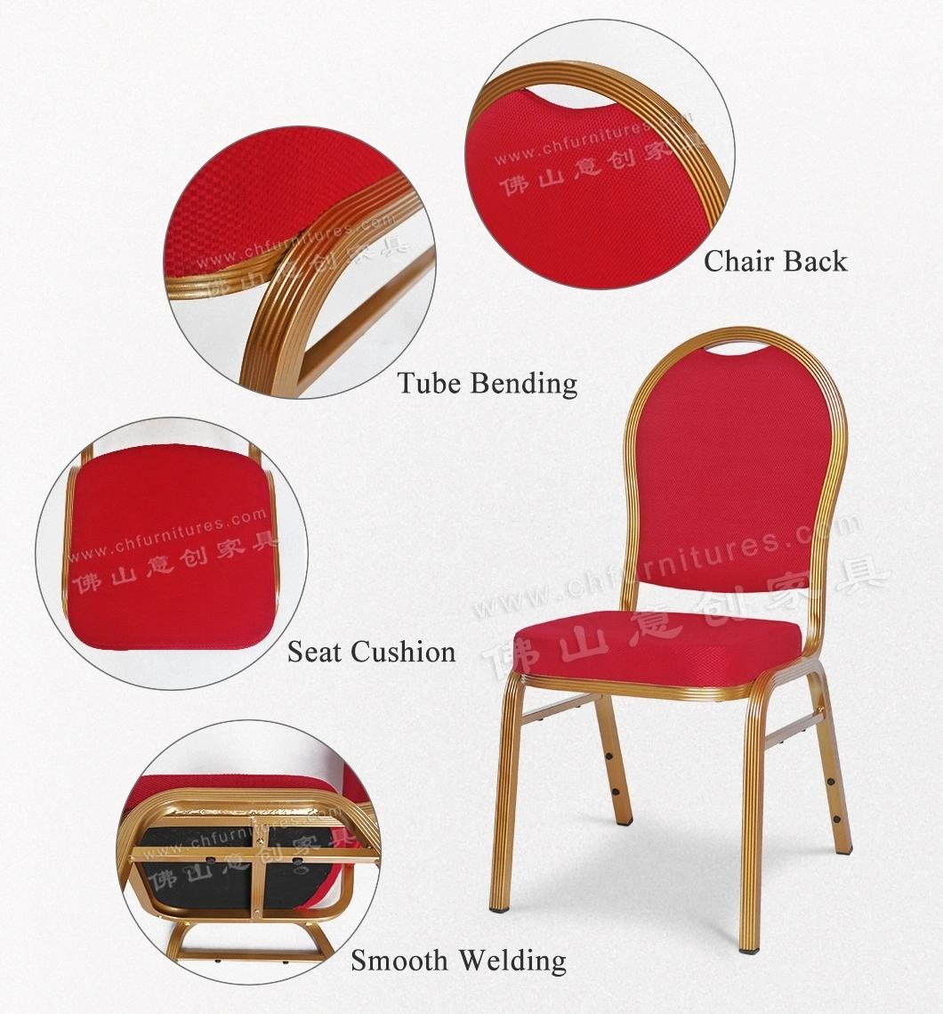 Yc-Zl26 Cheap Rental Aluminum Hotel Dining Chair for Wedding