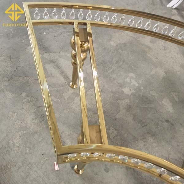 Luxury Stainless Steel Wedding Table for Event