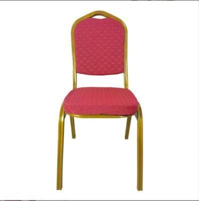 Hotel Wedding Banquet Chair Red Dining Chair Training Conference Soft Hotel Outdoor Event VIP Chair