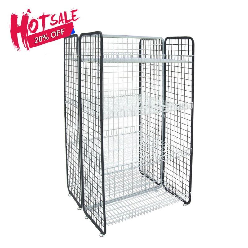 Giantmay Modern Potato Chip & Snack Display Rack Bread Display Stands Wire Mesh