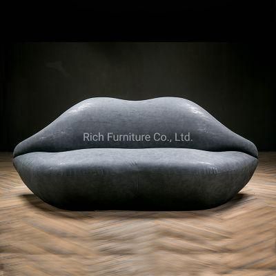 Leisure Black Vintage Leather PU Sex Sofa Modern Furniture for Living Room Bedroom Usage