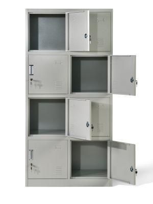 8 Compartment Door Office Employee Sundries Storage High School Locker