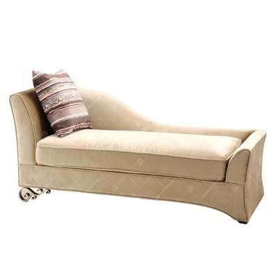 Customized Modern Chaise Lounge with Solid Wood Legs (CM128)