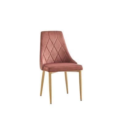 Europen Morden Steel Fabric Dining Chair/Steel Wooden Furniture