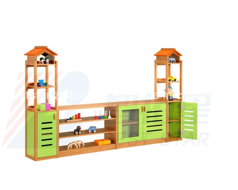 Combination Rack for Kindergarten and Preschool, School Furniture Children Display Rack, Playroom Furniture Toy Storage Rack, Daycare Furniture Kids Rack.