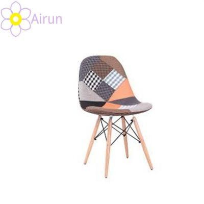 Hot Sale Wood Leg Nordic Design Dining Room Furniture Cheap Fabric Kitchen Chairs
