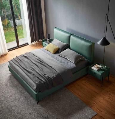 Gainsville Design Modern Bedroom Home Furniture Green Bed King Size Bed Gc2118