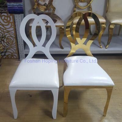 Modern White Furniture Event Decoration Love Pattern Back Dubai Banquet Dining Chair Luxury Restaurants Chair Hotel Dining Room Wedding Chair