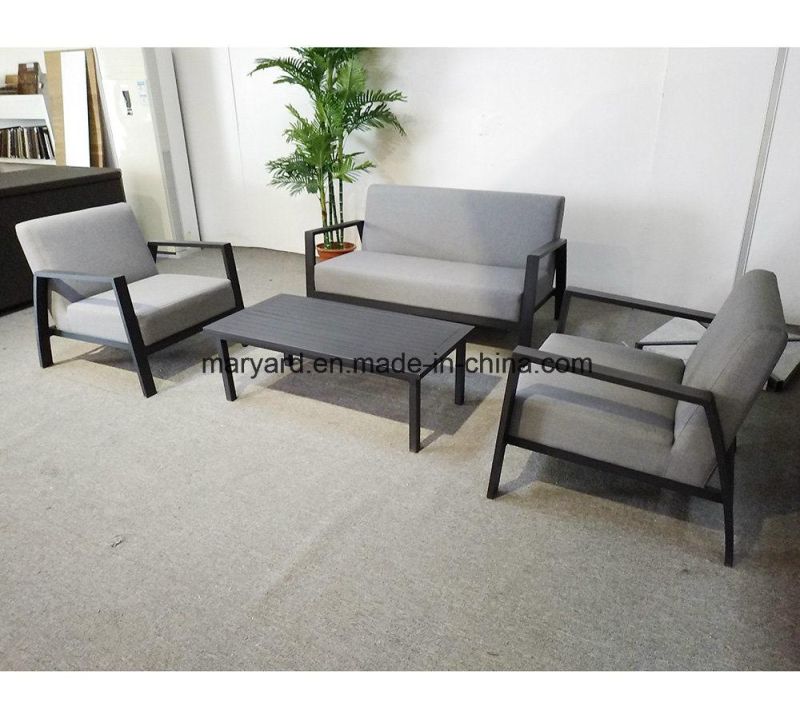 Garden Aluminum Beach Fabric Cushion Wholesale Modern Hotel Furniture Sofa Set