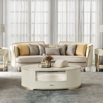 Modern Customer Home Furniture Set Luxury Wooden Leather Hotel Fabric Living Room Sofa