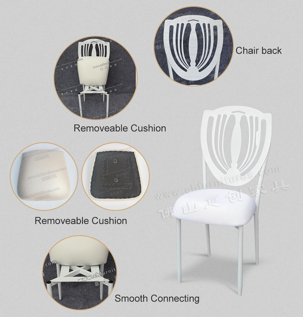 Yc-A41-03 Shunde Furniture Fancy Luxury White Wedding Chair for Sale