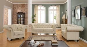 Modern Home Furniture Oversize Leather Chesterfield Sofa Set