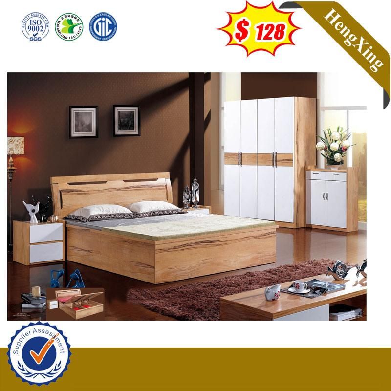 Hot Sell MDF Wooden Hotel Furniture Modern Queen Bedroom Bed