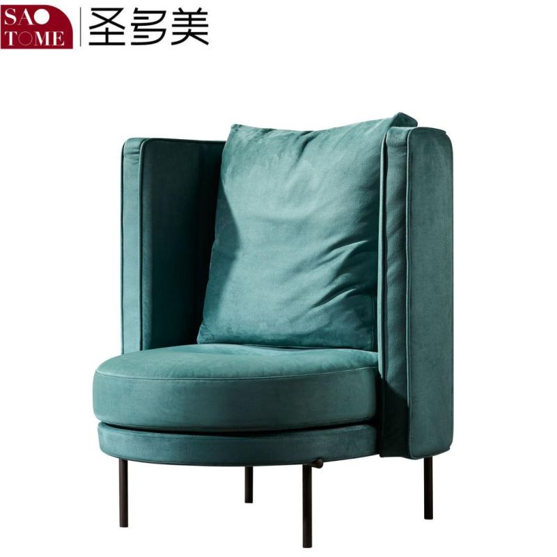 Modern New Comfortable Lazy Sofa Hotel Living Room Leather Leisure Chair