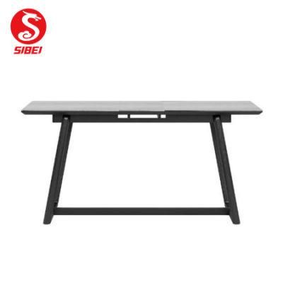 Wholesale Modern Design Rectangle Marble Stainless Steel Dining Table for Metal Pedestal