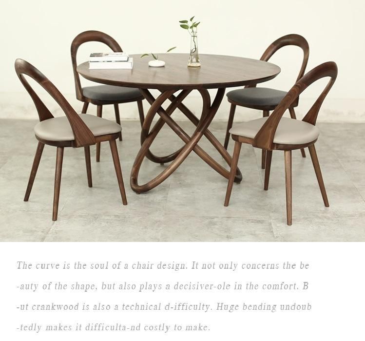 Nordic Wooden Restaurant Furniture Dining Room Table Set Fabric Dining Chair