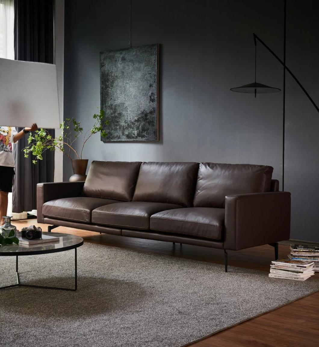 Hot Sale Home Furniture Sofa Genuine Leather Sofa Living Room Furniture GS9049