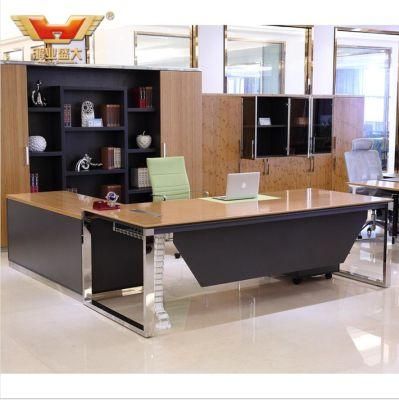 Fashion Design Bamboo Venner L Shape Desk Modern Office Furniture