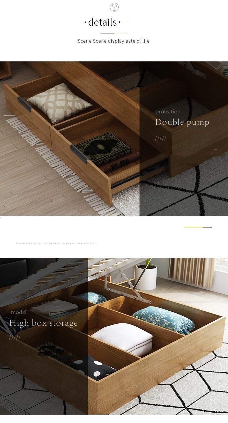 Hot Sale Chinese Modern Style King Size Wooden Home Bedroom Furniture Sets