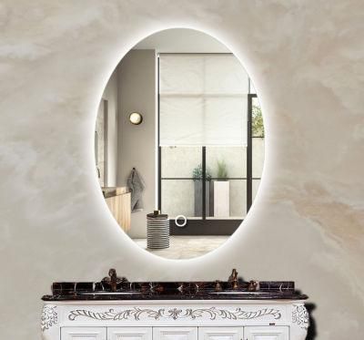 Home Bathroom Usage Round LED Backlit Mirror