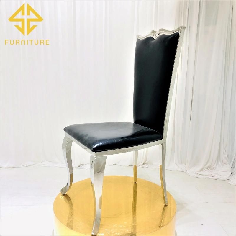 Elegant Hotel Furniture King Upholstered Metal Dining Chair