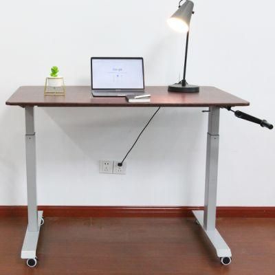 Manual Height Adjustable Black Color Table Frame Office Table Ad-Mh