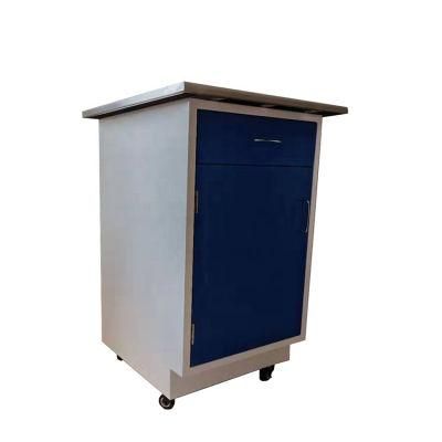 Densen Customized Technology Hospital Modern Steel Bedside Cabinets Metal Storage Cabinets with 4 Wheels