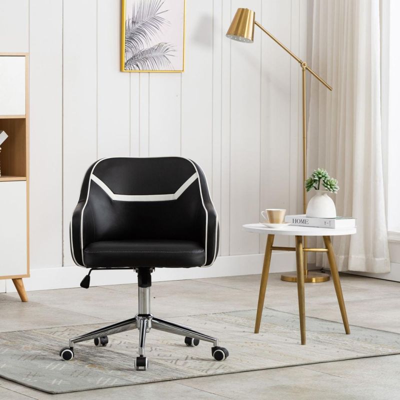 Li&Sung High Quality Modern Black Leather Office Chair